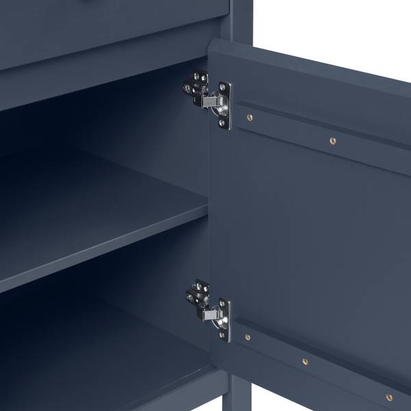 Massives Buffet ANDRAY Dunkelblau - Breite: 110 cm