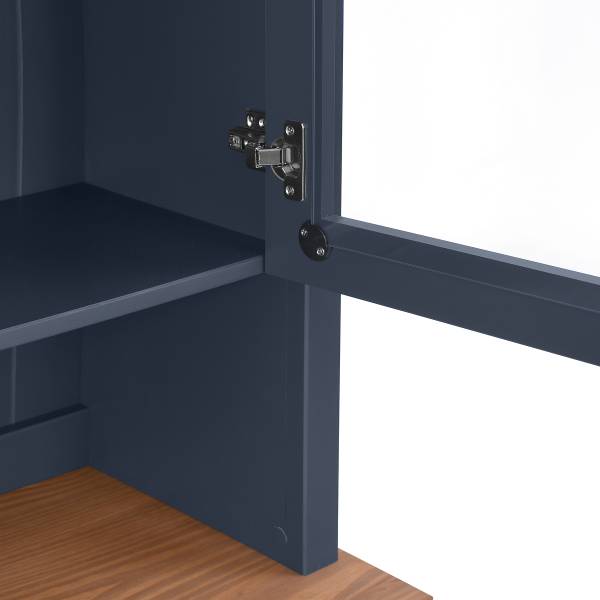 Massives Buffet ANDRAY Dunkelblau - Breite: 110 cm