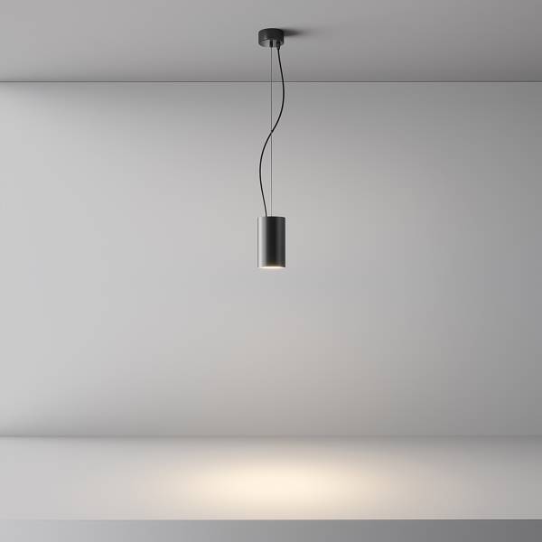Suspension LED Efir Aluminium - 1 flamme - Noir