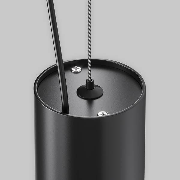Suspension LED Efir Aluminium - 1 flamme - Noir