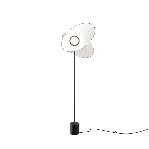 LED-Stehleuchte Evolution Mischgewebe / Aluminium - 1-flammig
