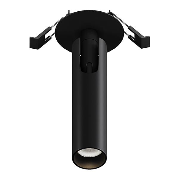 LED-Einbauleuchte Focus T Aluminium - 1-flammig - Schwarz