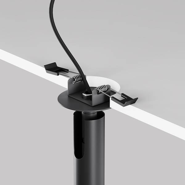 LED-Einbauleuchte Focus T Aluminium - 1-flammig - Schwarz