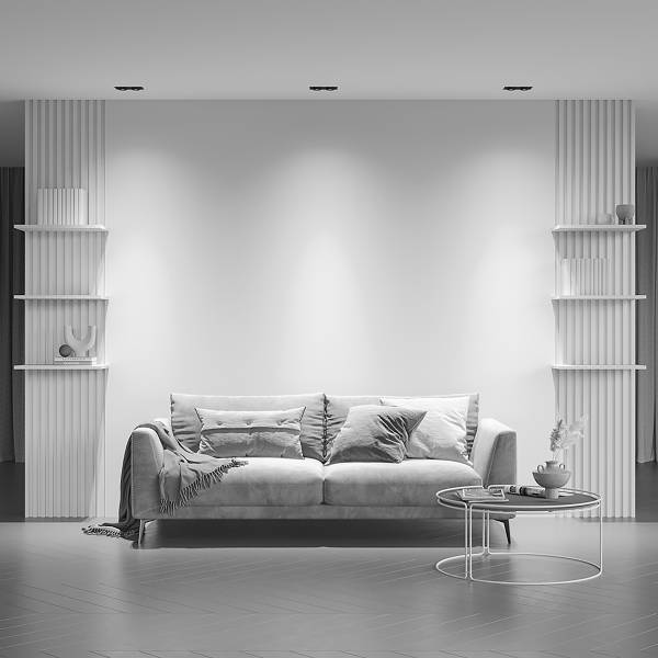 LED-Einbauleuchte Hidden Aluminium - 1-flammig
