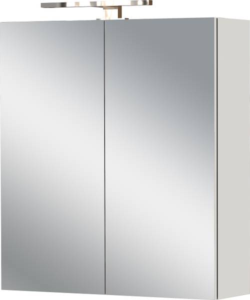 Badset Arnea 4-teilig Spiegelschrank Inklusive Beleuchtung - Kaschmir