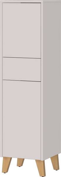 Badset Arnea 4-teilig Spiegelschrank Inklusive Beleuchtung - Kaschmir