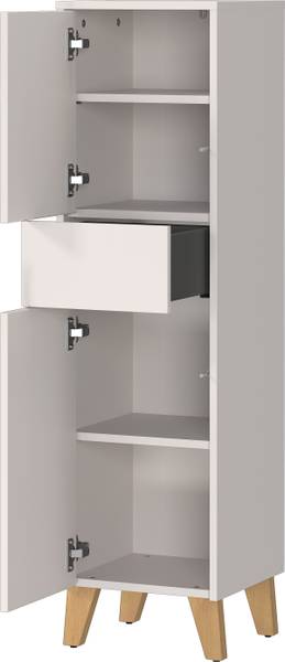 Badset Arnea 4-teilig Spiegelschrank Inklusive Beleuchtung - Kaschmir