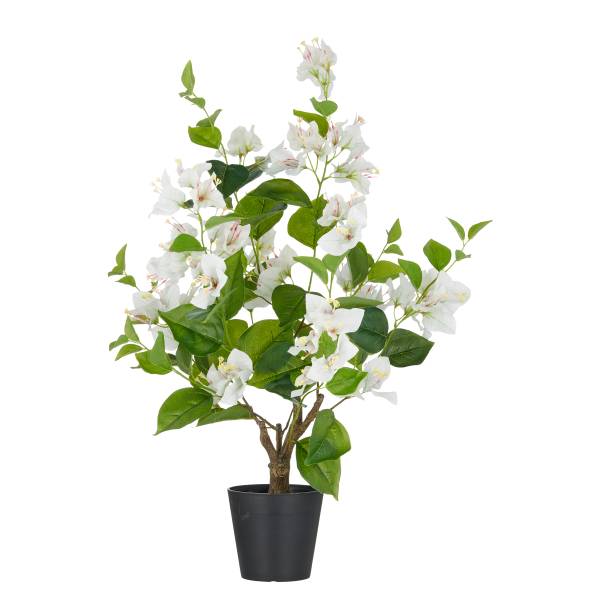 Kunstblume Bougainvillea Polyethylen / Polyester - Weiß