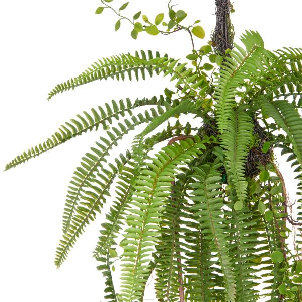 Kunstplant Varenhanger polyetheen - groen - Hoogte: 100 cm