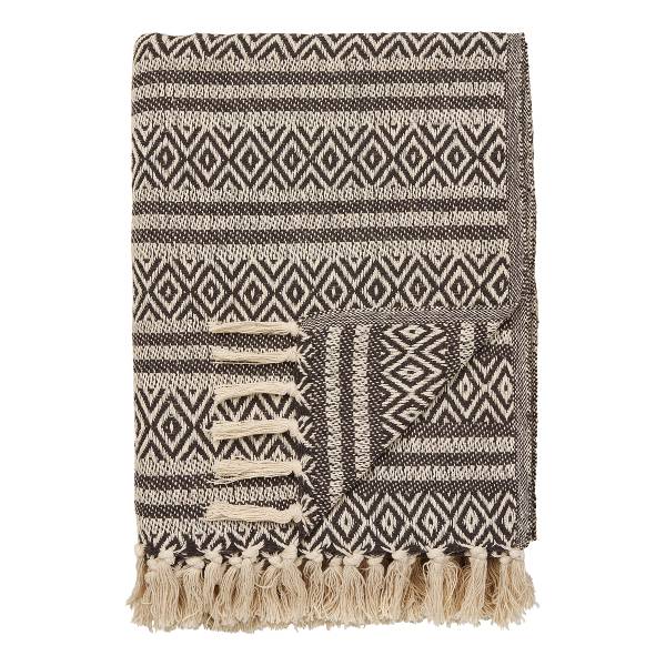 Plaid Nsomy recycelte Baumwolle / Polyester - Braun