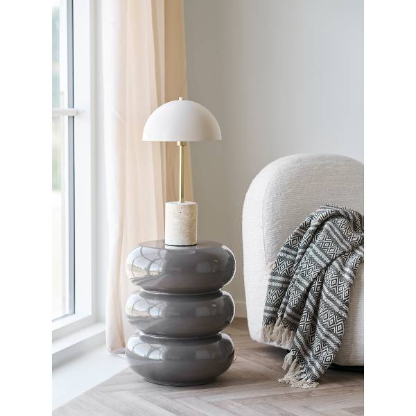 Plaid Nsomy recycelte Baumwolle / Polyester - Braun