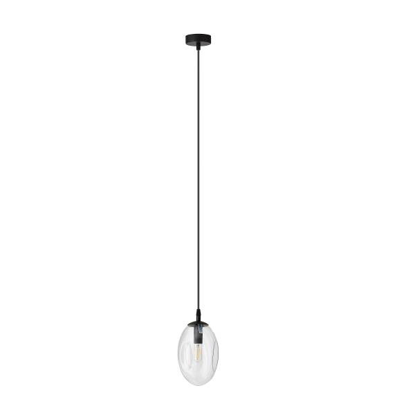 Suspension Astral type A Acier / verre transparent - Translucide - Nb d'ampoules : 1