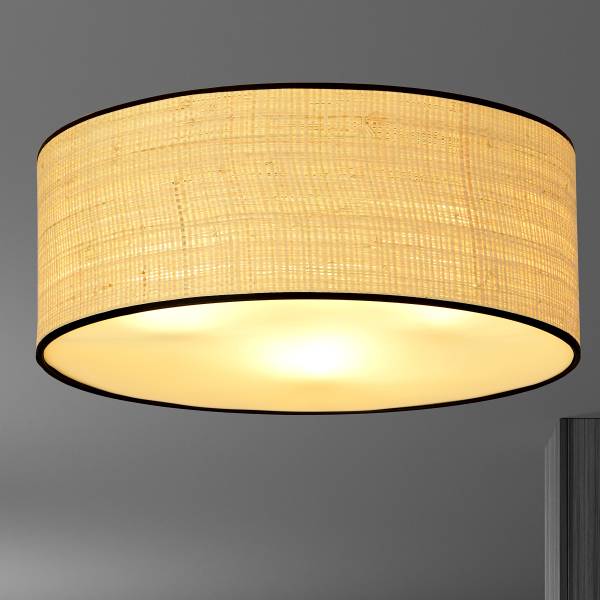 Deckenleuchte Aston Stahl - Hellbeige