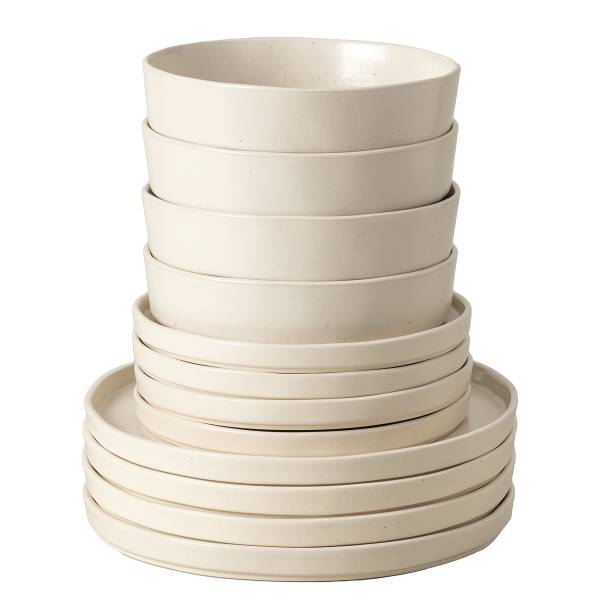 Tafelservice Lagoa 12-teilig Typ B Keramik - Creme