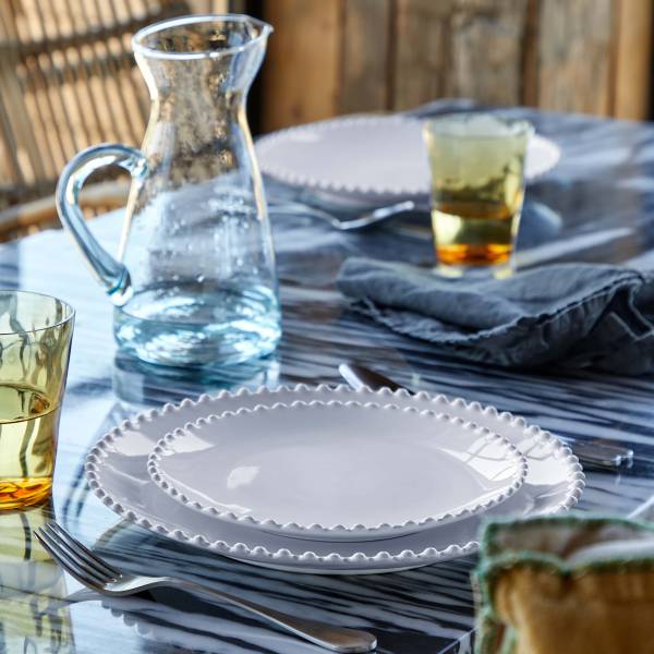 Tafelservice Pearl 12-teilig Typ B Keramik - Weiß