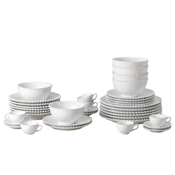 Kombiservice Pearl 30-teilig Typ B Keramik - Weiß
