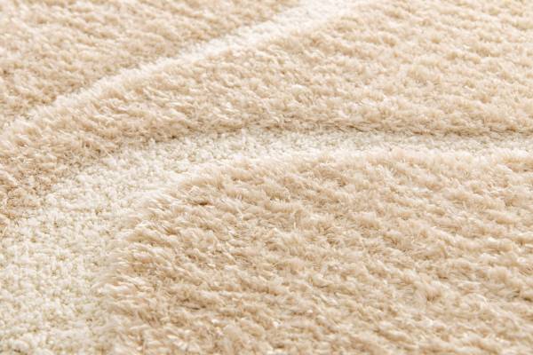 Hochflorteppich Naro Polyester - Beige - 200 x 290 cm