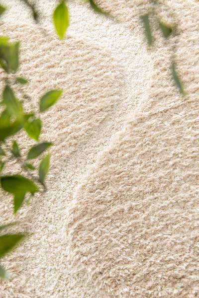 Hochflorteppich Naro Polyester - Beige - 200 x 290 cm