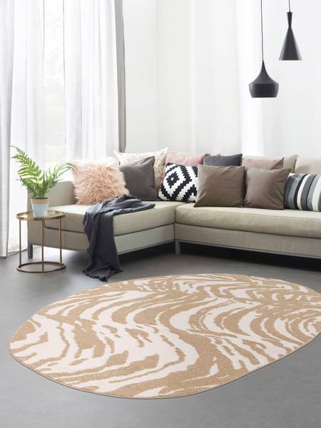 Hochflorteppich Liora Polypropylen / Polyester - Beige / Creme - 160 x 229 cm