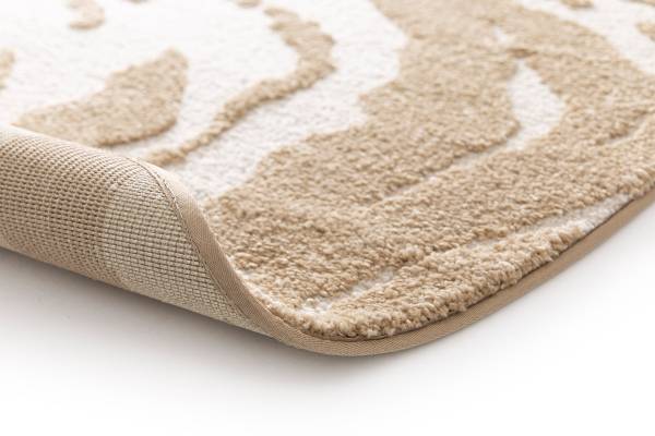 Hochflorteppich Liora Polypropylen / Polyester - Beige / Creme - 160 x 229 cm