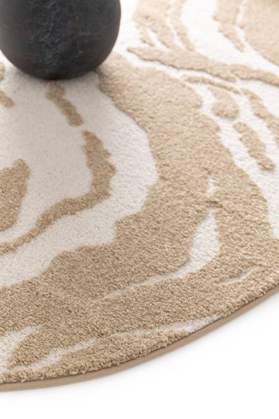 Hochflorteppich Liora Polypropylen / Polyester - Beige / Creme - 160 x 229 cm