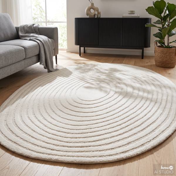 Hochflorteppich Lumy Polypropylen / Polyester - Creme - 200 x 289 cm