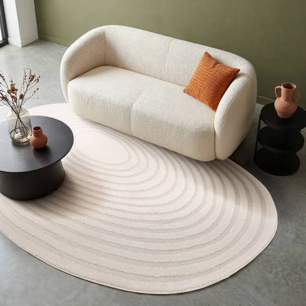 Hochflorteppich Lumy Polypropylen / Polyester - Creme - 200 x 289 cm