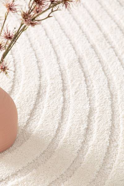 Hochflorteppich Lumy Polypropylen / Polyester - Creme - 200 x 289 cm