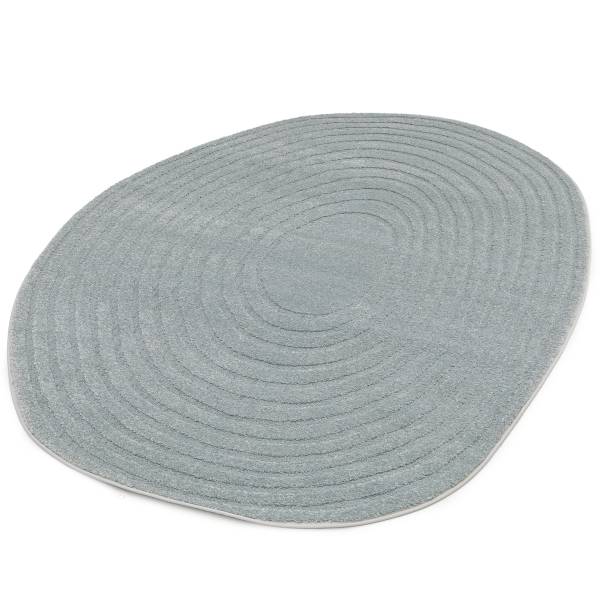 Hochflorteppich Lumy Polypropylen / Polyester - Blau - 160 x 229 cm