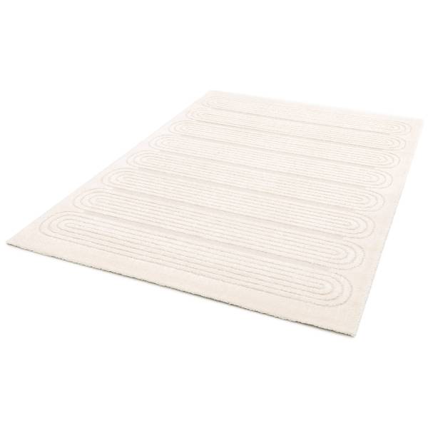 Tappeto pelo lungo Lumar Polipropilene / Poliestere - Bianco - 160 x 230 cm
