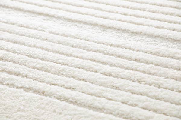 Tappeto pelo lungo Lumar Polipropilene / Poliestere - Bianco - 160 x 230 cm