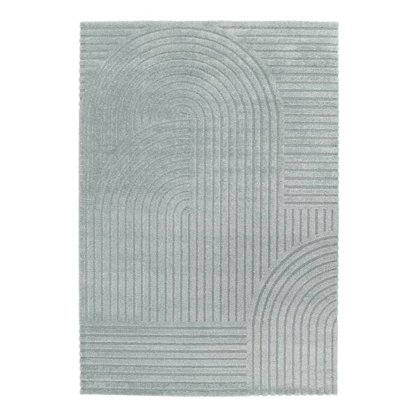 Tapis poils longs Lioraen Polypropylène / Polyester - Bleu - 160 x 230 cm