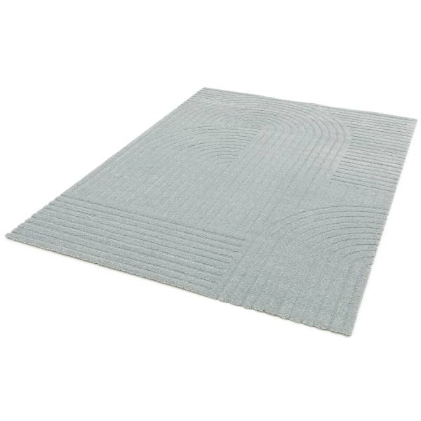 Tapis poils longs Lioraen Polypropylène / Polyester - Bleu - 160 x 230 cm