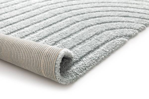 Tapis poils longs Lioraen Polypropylène / Polyester - Bleu - 160 x 230 cm