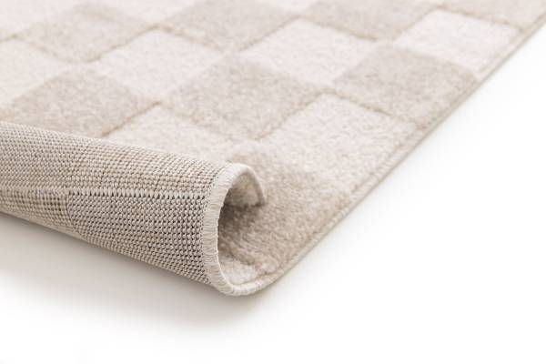 Kurzflorteppich Arina Polypropylen / Polyester - Creme / Beige - 200 x 290 cm