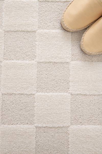 Kurzflorteppich Arina Polypropylen / Polyester - Creme - 200 x 290 cm
