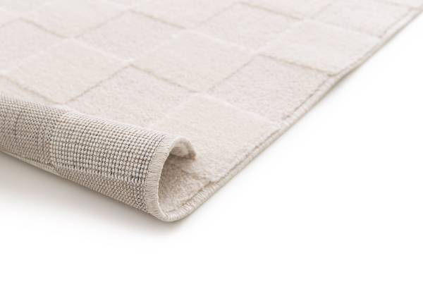 Kurzflorteppich Arina Polypropylen / Polyester - Creme - 200 x 290 cm