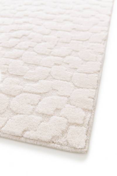Tappeto a pelo corto Aera Polypropylen / Polyester - Creme - 160 x 230 cm