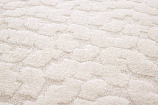 Tappeto a pelo corto Aera Polypropylen / Polyester - Creme - 160 x 230 cm