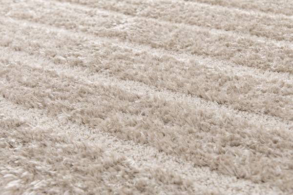 Hochflorteppich Mova Polyester - Grau - 160 x 230 cm