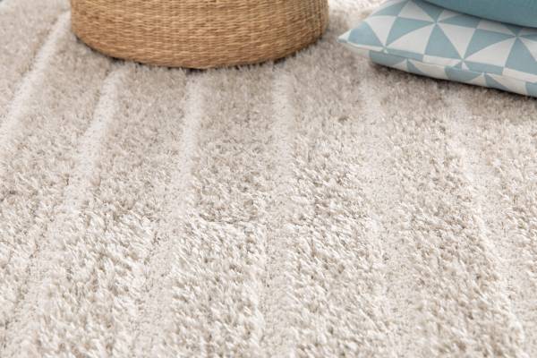 Hochflorteppich Mova Polyester - Grau - 160 x 230 cm