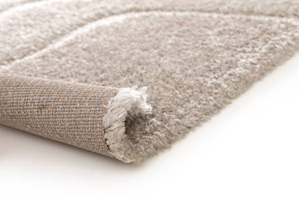 Hochflorteppich Naro Polyester - Grau - 160 x 230 cm
