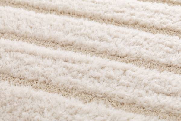 Hochflorteppich Mova Polyester - Weiß - 200 x 290 cm