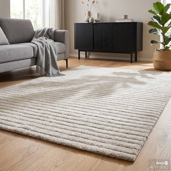 Kurzflorteppich Doro Polypropylen, Polyester - Beige / Creme - 200 x 290 cm