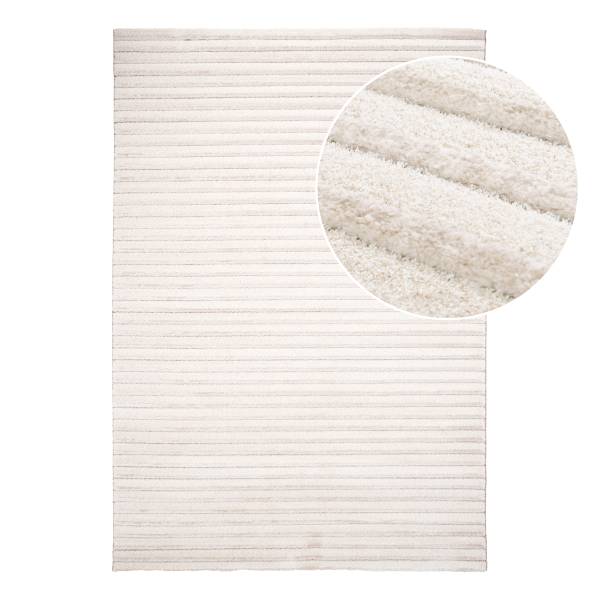 Kurzflorteppich Doro Polypropylen, Polyester - Beige / Creme - 200 x 290 cm