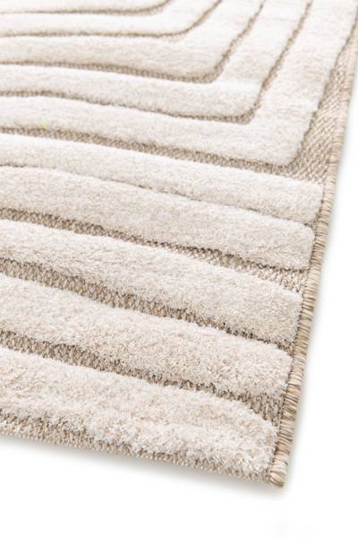 Kurzflorteppich Elen Polypropylen, Polyester - Beige / Creme - 200 x 290 cm