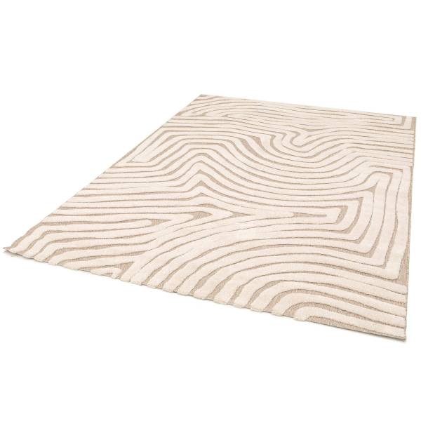 Kurzflorteppich Elen Polypropylen, Polyester - Beige / Creme - 200 x 290 cm