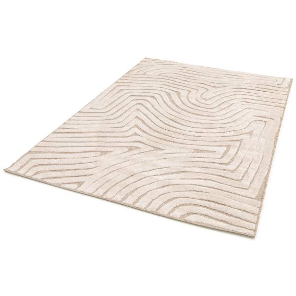 Kurzflorteppich Elen Polypropylen, Polyester - Beige / Creme - 200 x 290 cm