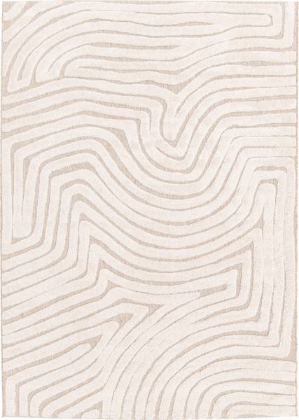 Kurzflorteppich Elen Polypropylen, Polyester - Beige / Creme - 200 x 290 cm