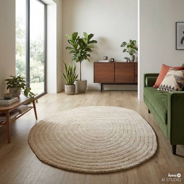 Hochflorteppich Lumy Polypropylen / Polyester - Braun - 200 x 289 cm